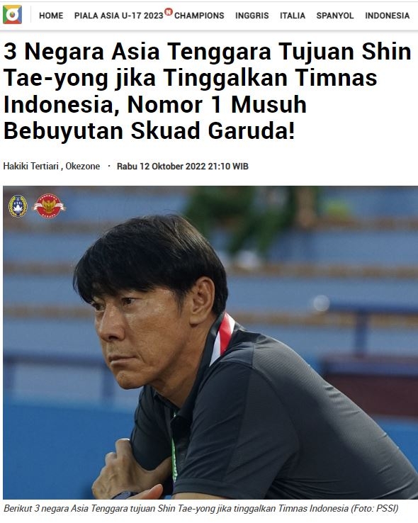Báo Indonesia lo sợ HLV Shin Tae Yong từ chức và dẫn dắt ĐT Việt Nam 201918