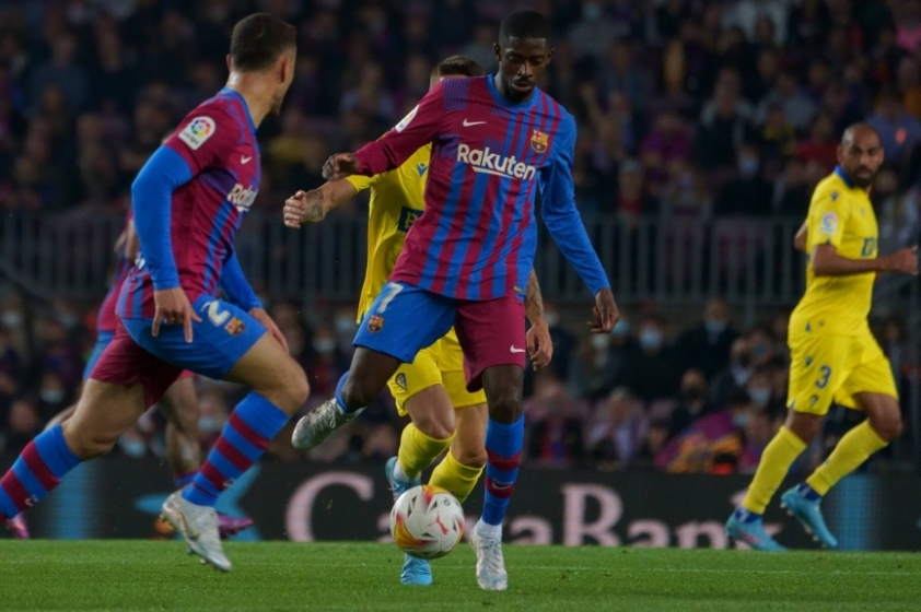 Dembele là cầu thủ chơi sáng nhất bên phía Barca trong hiệp 1
