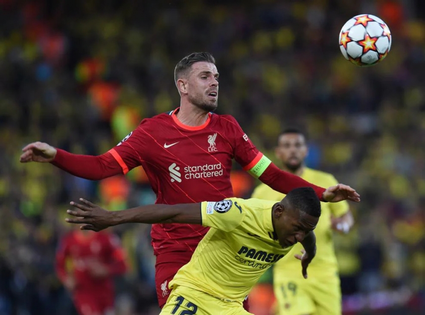 Hàng phòng ngự của Villarreal không cho Liverpool hưởng một cơ hội nào trong suốt nửa đầu hiệp 1