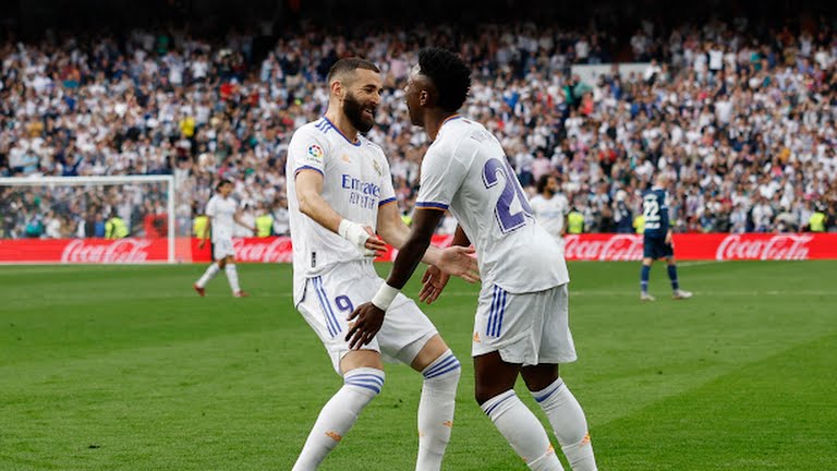 Benzema chỉ vào sân từ phút 60 nhưng vẫn kịp có cho mình một bàn thắng trong ngày đăng quang của Real Madrid