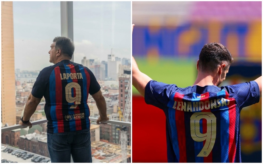 Barcelona ưu ái trao số áo 'chủ tịch' cho Lewandowski 167215