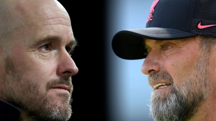 Cuộc đấu trí đầu tiên giữa Erik Ten Hag và Jurgen Klopp tại Ngoại hạng Anh được dự báo sẽ rất căng thẳng và hấp dẫn trong bối cảnh đội bóng của cả hai buộc phải thắng để cải thiện thứ hạng