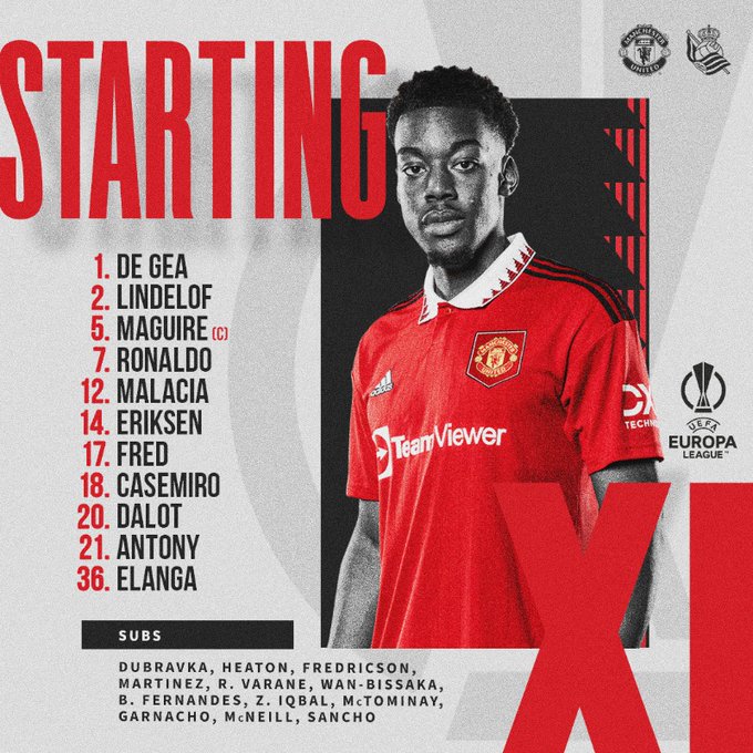 Trực tiếp MU vs Real Sociedad: Ronaldo xung trận, Maguire thủ quân 184300