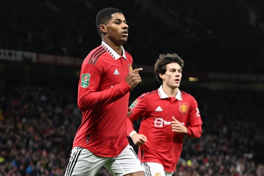 Rashford chỉ có mặt trên sân khoảng 30 phút nhưng đã kịp có cho mình một cú đúp