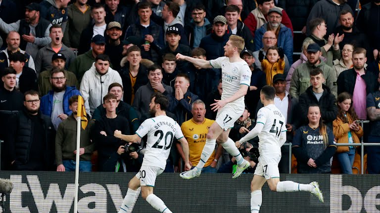 Lại là De Bruyne giúp Man City lần thứ hai vươn lên dẫn trước trong trận đấu