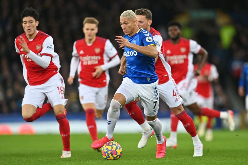 Everton từng hạ gục Arsenal 2-1 ở lượt đi