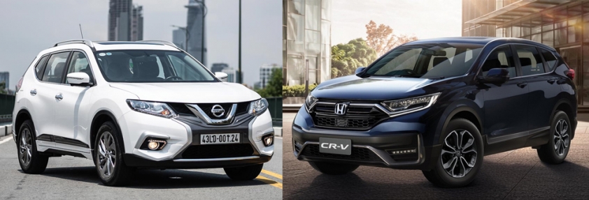 So sánh xe Nissan X-Trail 2021 và Honda CR-V 2021