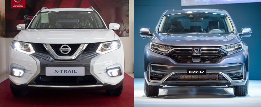 So sánh xe Nissan X-Trail và Honda CR-V