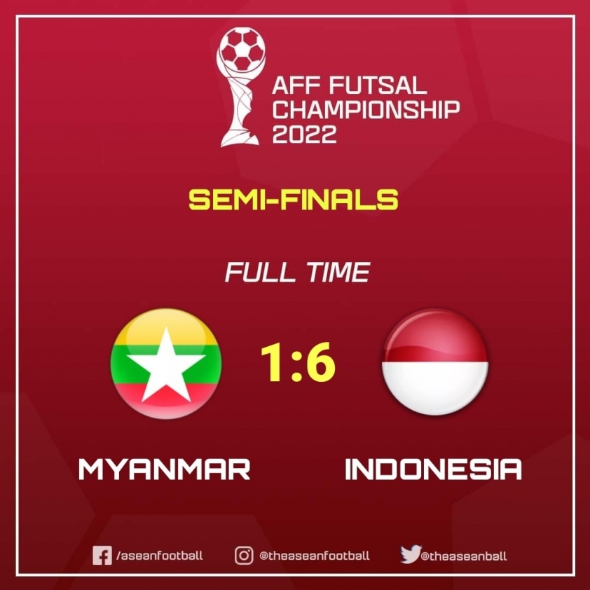 Myanmar thất bại thảm hại trước Indonesia ở bán kết.