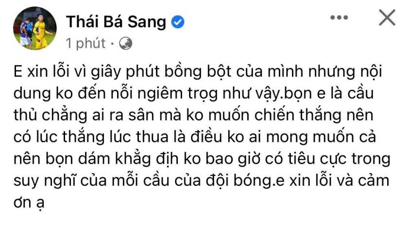 Tuyển thủ U23 Việt Nam khiến cổ động viên SLNA phẫn nộ 208731