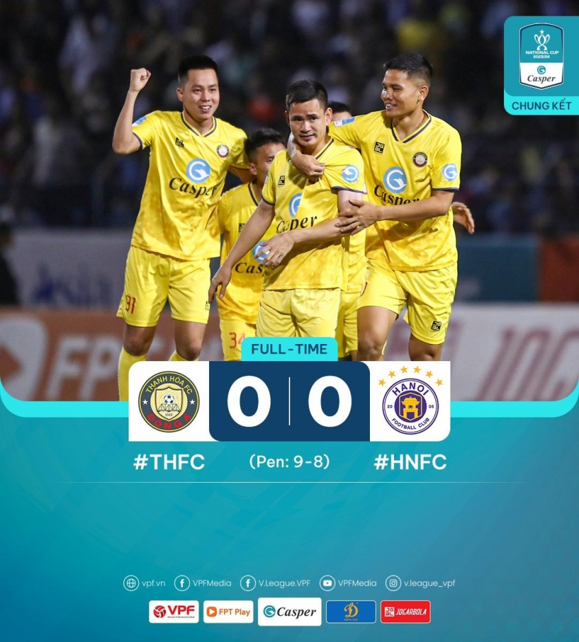 Văn Quyết trượt pen, Hà Nội FC mất cúp vào tay Thanh Hóa 494457