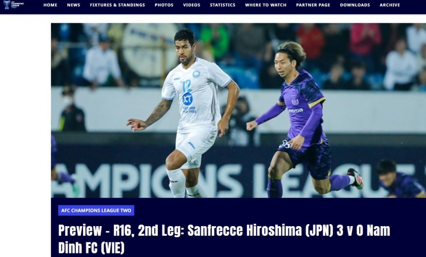 AFC dự đoán về trận Nam Định tranh vé tứ kết với CLB Nhật Bản 594755