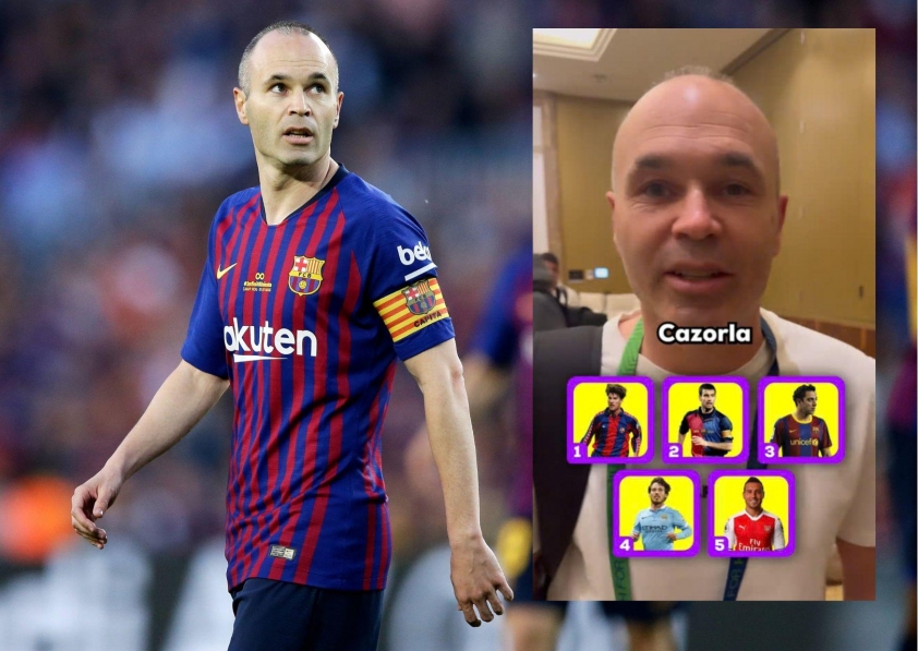 Iniesta gây bất ngờ khi chọn 5 cầu thủ yêu thích nhất mọi thời đại 597211