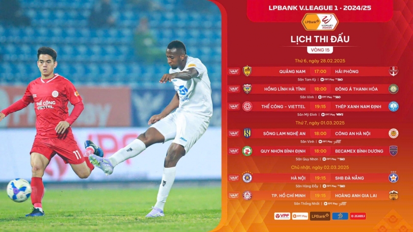Vòng 15 V-League 2024/25: Đại chiến ở Mỹ Đình 598554