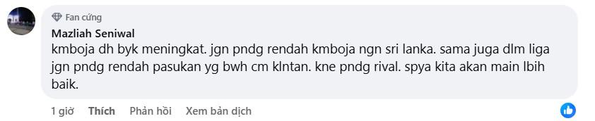CĐV Malaysia phản ứng trái chiều sau trận ĐT Việt Nam thắng Campuchia 607504