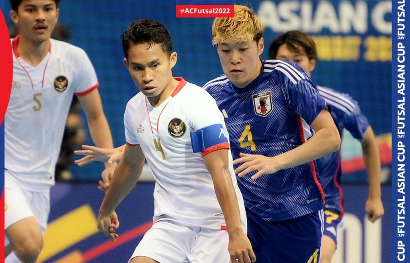 Futsal Indonesia thua đầy tiếc nuối trước đối thủ (Ảnh: AFC Asian Cup)