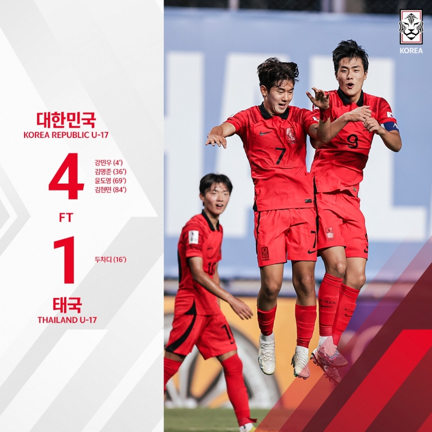 U17 Thái Lan thua đậm Hàn Quốc trên sân nhà, tan mộng dự World Cup 296075