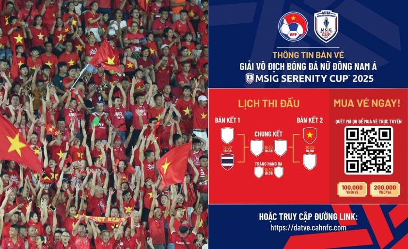 VFF công bố giá vé mới xem ĐT nữ Việt Nam đá bán kết 684225