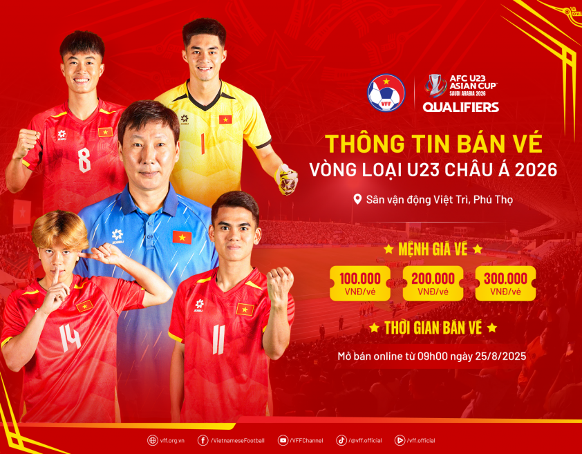 VFF lại báo tin vui cho NHM: Dễ dàng mua vé xem U23 Việt Nam 695097
