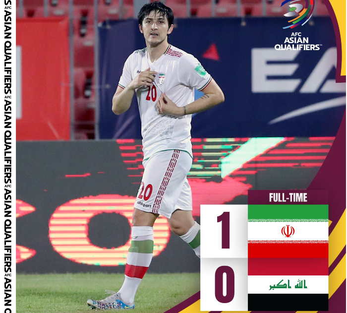 Sardar Azmoun - tác gải bàn thắng duy nhất của ĐT Iran