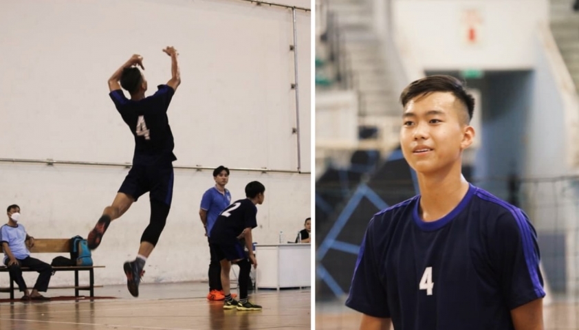 Nam sinh 14 tuổi cao 1m84: Phát bóng bão với chuỗi 13 điểm 132911
