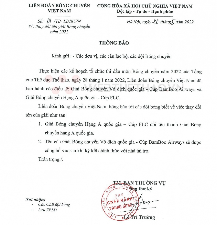 Mất nhà tài trợ, tiền thưởng giải bóng chuyền hạng A tuột dốc không phanh 142705