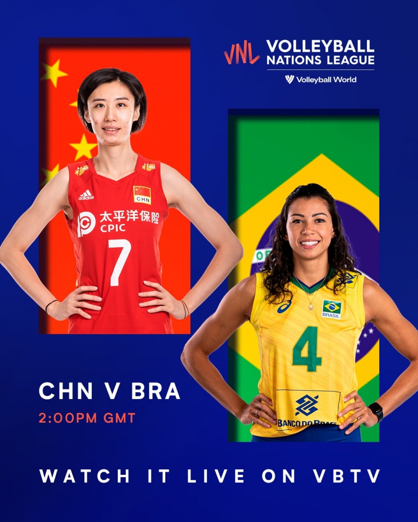 Lịch thi đấu bóng chuyền nữ VNL hôm nay, ngày 28/6: Trung Quốc vs Brazil 153170