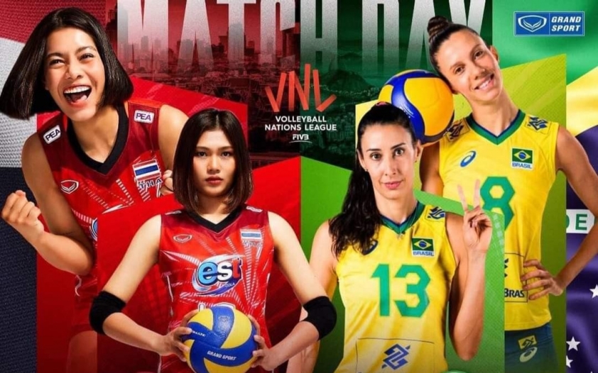 Trực tiếp bóng chuyền nữ Thái Lan vs Brazil, 20h30 ngày 2/7 154592