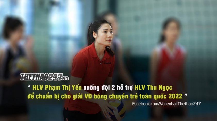 HLV Phạm Thị Yến 'xuống hỗ trợ' đội bóng chuyền trẻ BTL Thông tin 165426