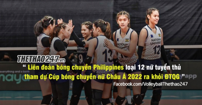 Philippines 'sa thải' 12 VĐV bóng chuyền nữ tham dự ACV Cup 2022 168867