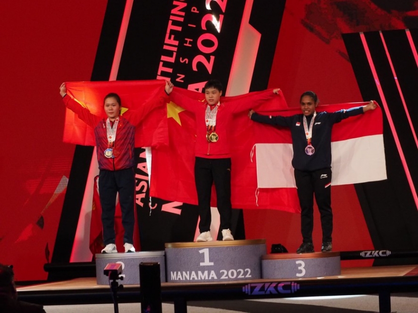 Nữ VĐV cử tạ 19 tuổi Việt Nam 'suýt tạo địa chấn' tại giải Châu Á 202152
