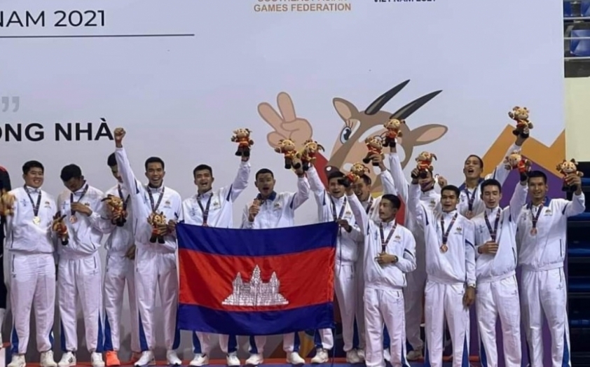 Bóng chuyền nam Campuchia có động thái lớn, hướng tới HCV SEA Games 32 202623