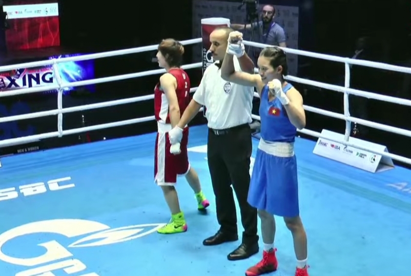 Boxing vô địch Châu Á 2022: Nguyễn Thị Tâm phất cờ vào bán kết 214989