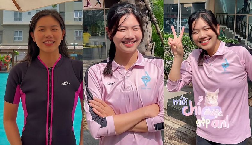 Tiểu tiên cá Ánh Viên bắt trend Thị Mầu, xinh như hotgirl 258537
