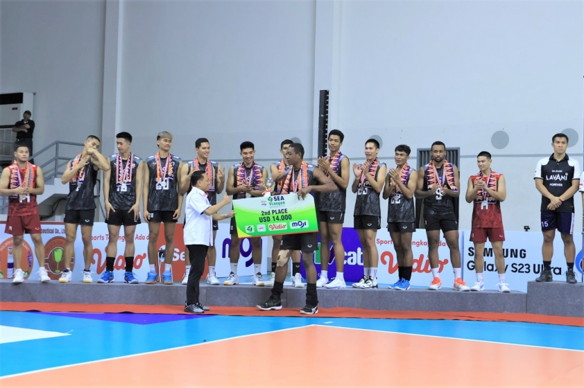 Trao thưởng cá nhân và đồng đội chặng 1 bóng chuyền nam SEA V.League 2023: Indonesia vô địch 306727