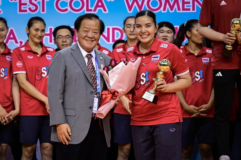 Trao thưởng cá nhân và đồng đội giải bóng chuyền nữ vô địch châu Á 2023: Thái Lan vô địch 323322