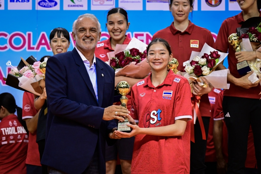 Trao thưởng cá nhân và đồng đội giải bóng chuyền nữ vô địch châu Á 2023: Thái Lan vô địch 323327