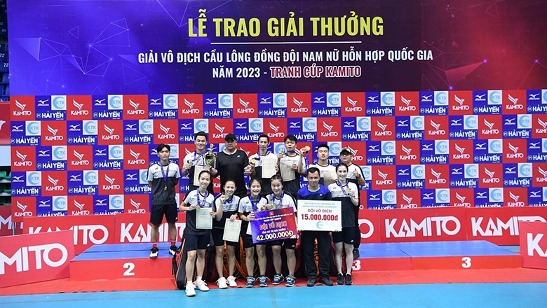 TP HCM lên ngôi vô địch cầu lông đồng đội quốc gia 324311