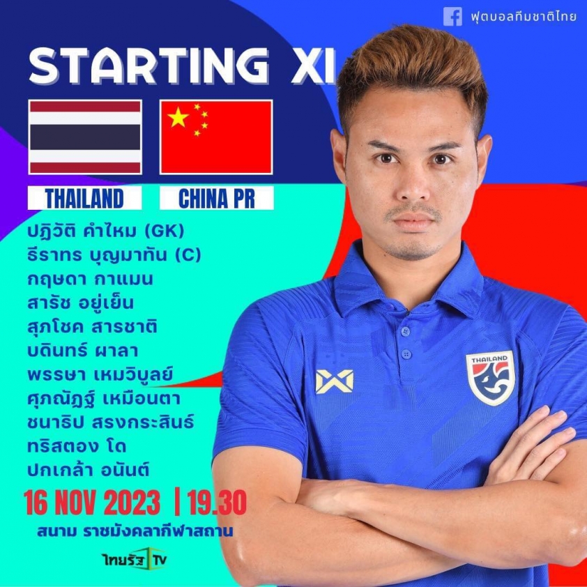 Trực tiếp Thái Lan vs Trung Quốc, 19h30 hôm nay 16/11 357635