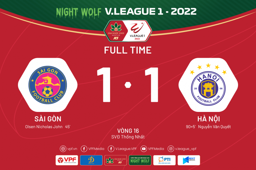 Trực tiếp Sài Gòn 1-0 Hà Nội FC: Địa chấn ở Thống Nhất! 186714