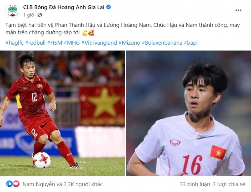 HAGL chia tay 2 cầu thủ từng dự World Cup 237925