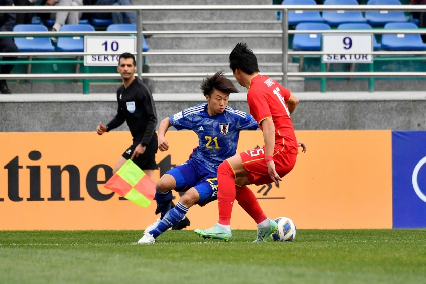 U20 Trung Quốc thua ngược U20 Nhật Bản ở VCK U20 châu Á 2023 (Ảnh: AFC)