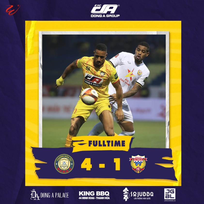 Thắng ngược Hà Tĩnh, Thanh Hóa lên 'đỉnh bảng' V-League 268439