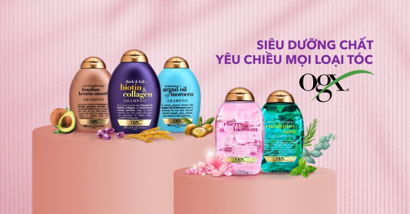 Review dầu gội nữ OGX Biotin Collagen 376317