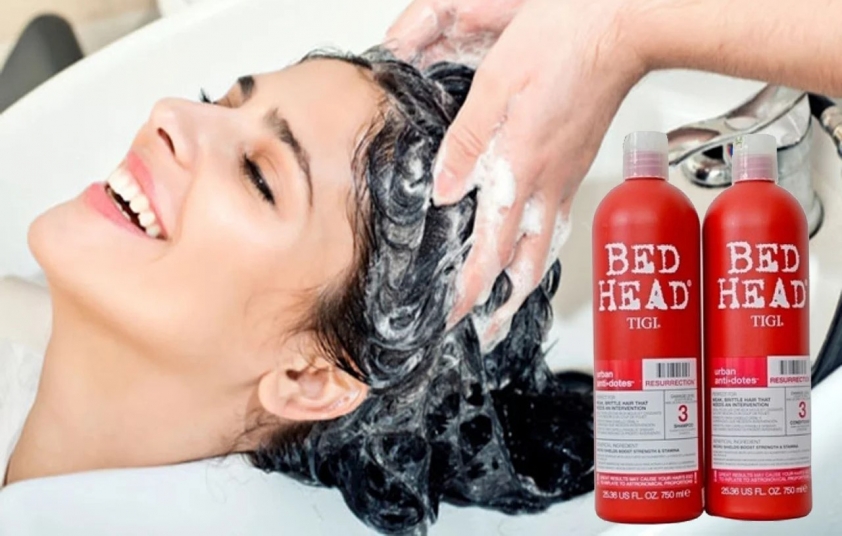 Review dầu gội TIGI Bed Head đỏ 379506