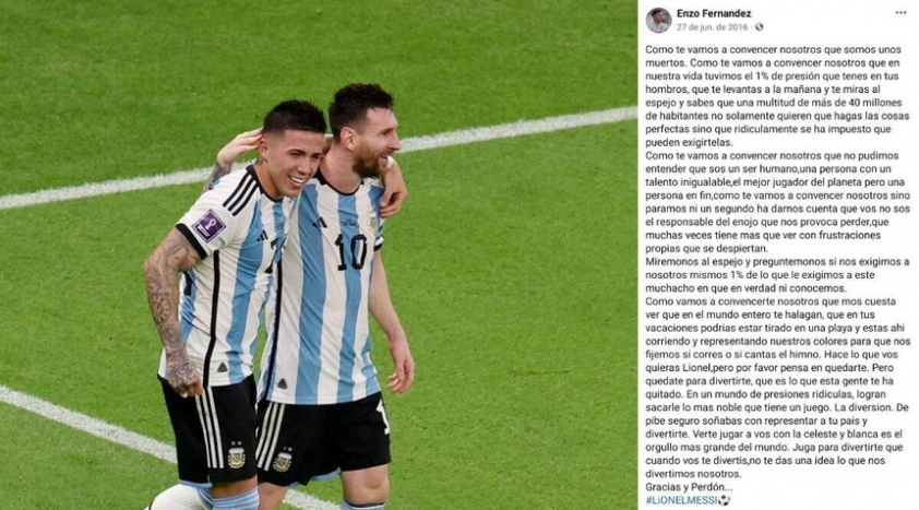 Đồng đội viết tâm thư đầy xúc động cầu xin Messi không từ giã ĐTQG 235350