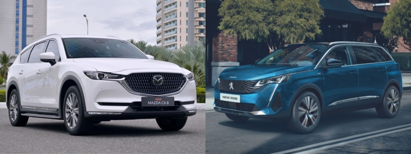 So sánh Mazda CX-8 và Peugeot 5008 350113