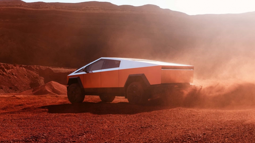 Bán tải điện ‘đến từ tương lai’ Tesla Cybertruck ra mắt: Có thể chống đạn, tốc độ nhanh hơn siêu xe 365344