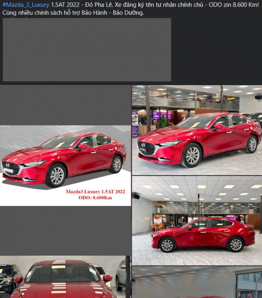 Lăn bánh ‘siêu lướt’ gần 9.000 km, Mazda3 rao bán với giá ngang Honda City 421373