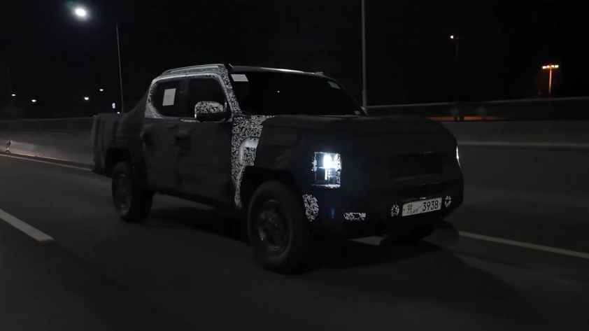 Bán tải Kia Tasman 2025 lộ diện trên đường phố, học tập một chi tiết đắt giá từ Ford Ranger 519814